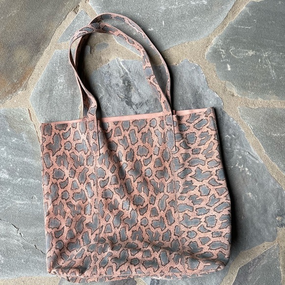 Anthropologie- Snake Leather Tote - Picture 3 of 12